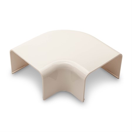 Plan vinkel 90°, 77mm - Vit