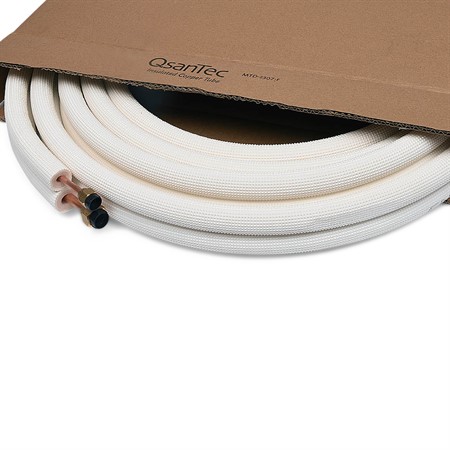 QsanTec Kylkopparrör duo, med flare,  1/4"x3/8" - 7m