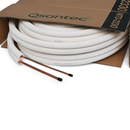 QsanTec kylkopparrör duo, 1/4"x3/8" - 30m