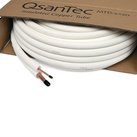 QsanTec kylkopparrör duo, 1/4"x5/8" - 20m