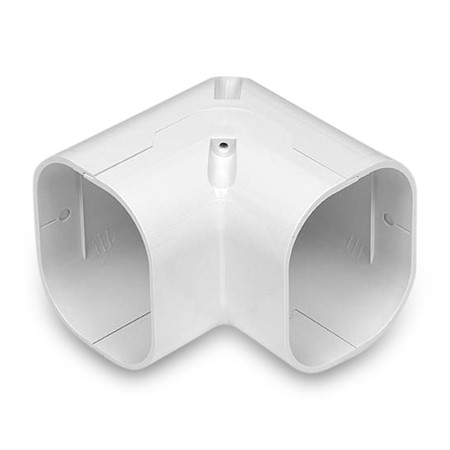 Vertikal vinkel 90°, 77mm - Vit